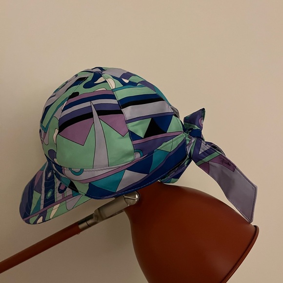 Emilio Pucci Hat (vintage rare) w/ ribbon ties in back - Picture 5 of 11